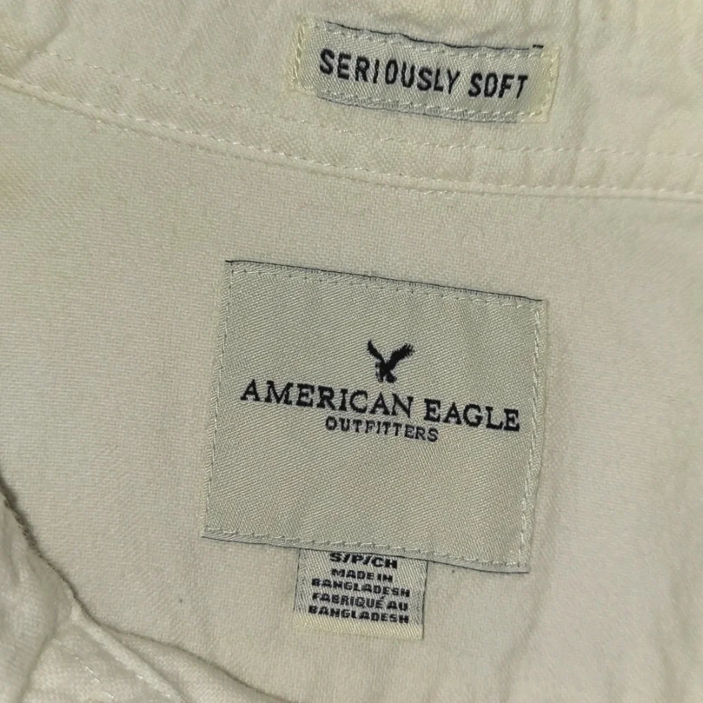 American Eagle Seriously Soft Short Sleeve Button Down